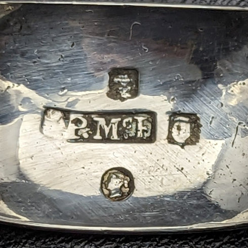 1864 British Antique Sterling Silver Sugar Tong Scotland
